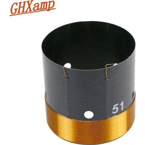 GHXAMP 51mm Bass Voice Coil Woofer 8ohm Repair Parts With Vent hole 2 layer Round Copper Wire 200-280W 1pc
