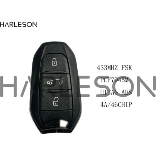 3 Buttons 4AChip Smart Car Key for Peugeot 208 301 308 508 3008 5008 Citroen C4 C4L 433MHz Car Remote Keyless Go Traveler Expert