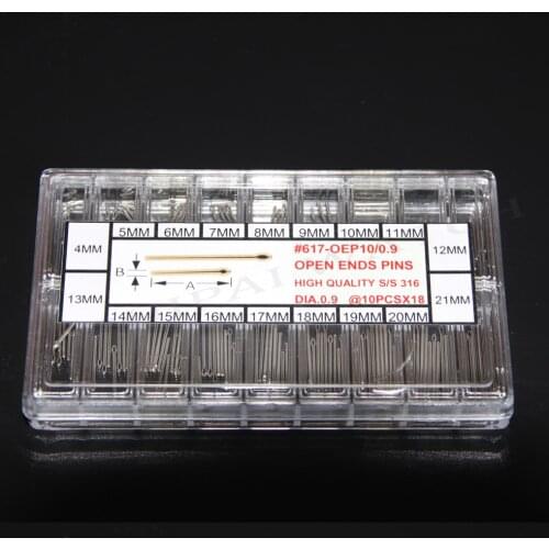 Dia 0.9mm Stainless Steel Open End Pins Kit Size From 4~21mm