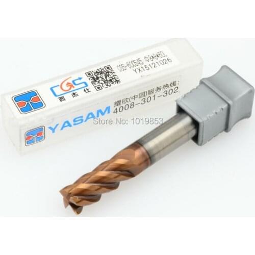 1pcs CGS-600S 8*8*60L HRC68 SOLID tungsten carbide end mill For high speed CNC machine