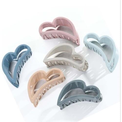 1pcs Korean Solid Big Hair Claws Elegant Acrylic Hair Claws Women Girls Daily Hair Clips Crabs Hair Accessories