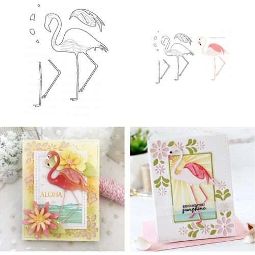 Flamingo Animal Metal Cutting Dies for DIY Scrapbooking Crafts Dies Cut Stencils Maker Photo Album Template Handmade Decoration