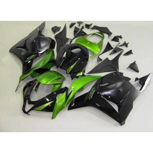 Injection mold Fairing kit for HONDA CBR600RR F5 09 10 11 12 CBR 600RR 2009 2010 2012 ABS Green black Fairings set+7gifts HF04
