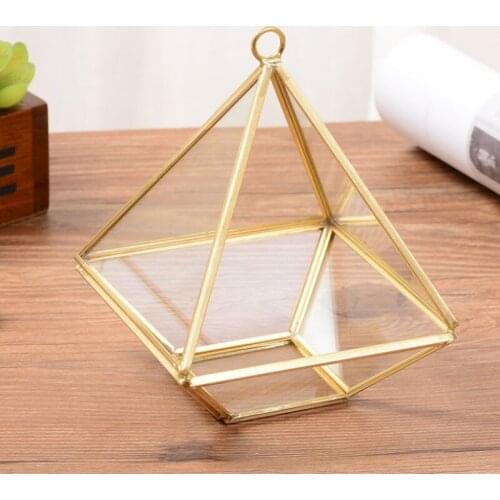 Nordic Minimalist Modern Micro Landscape Phnom Penh Geometric Glass Flower Room Creative Jewelry Jewelry Storage Box