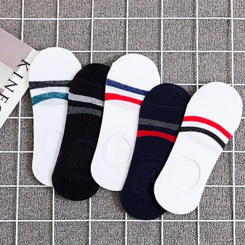 5 Pairs Pack Solid Mesh Mens Socks Invisible Ankle Sock Men Summer Breathable Thin Male Boat Socks Exercise Basketball Sports