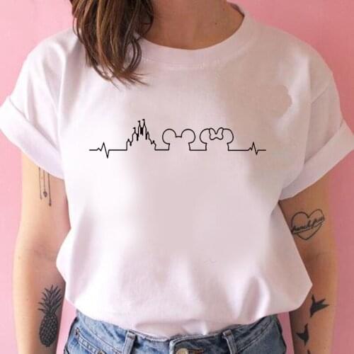 2021 New Summer Woman T Shirt Round Neck Short Sleeve T Shirt for Girls Kawai Fashion Female Top Clothing Streetwear T-Shirts