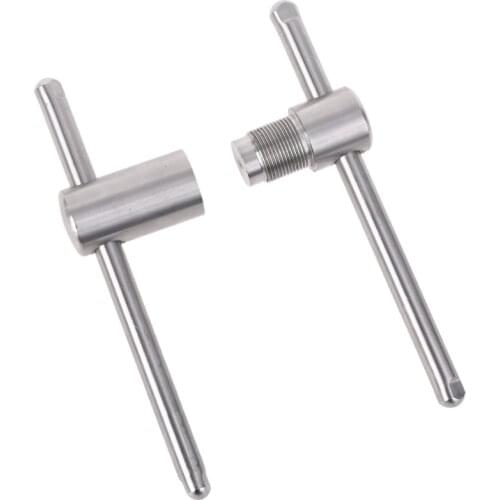 Stainless Steel Cue Tip Press Tool Shaper for 14mm Pool Snooker Billiard Flat Cues Stick Tip Compressor