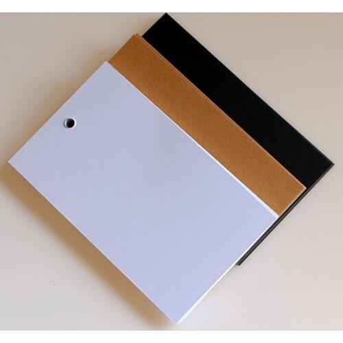 10*6 cm blank kraft gift tags cardboard pricing tags DIY notes tags brown paper labels 10pcs lot