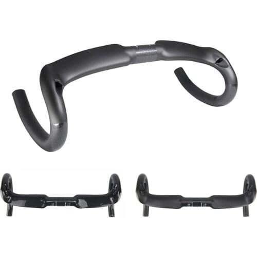 Ultralight 220g Full Carbon Fiber Bike Road Handlebar Cycling Drop Bars Winding Bicycle Bent Bar 31.8*400/420/440mm