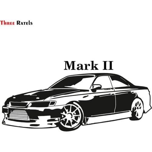 Three Ratels TRL655# 15x7cm funny car stickers for toyota Mark II mark 2 colorful and decals