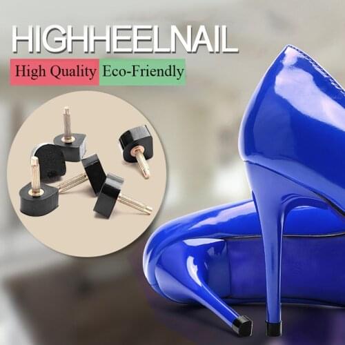 1Pair Silent Spike Women High Heel Shoes Repair Tips Replacement Lady Wear Resistant Stiletto Shoe High Heels Nails Repair Tips