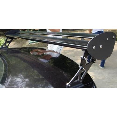 Clip-type Universal aluminium alloy double spoiler wing for big, medium, small cars 135cm, adjustable width, no drilling need