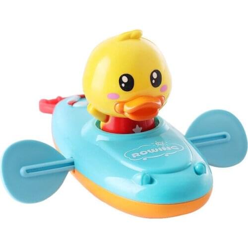 1PCS Cartoon Baby Bath Toys Animal Pull Duck Classic Baby Water Toy Infant Early Education Bathroom Beach Toys Children Gifts