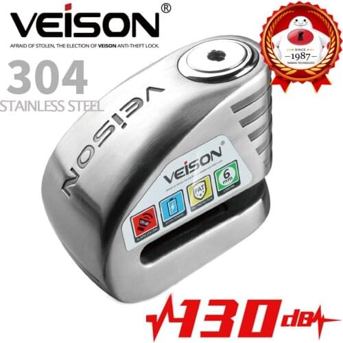 130dB Motorcycle Bike Alarm Disc Brake Lock Scooter Anti Theft for Harley Triumph Indian Honda Suzuki Yamaha Kawasaki KTM BMW