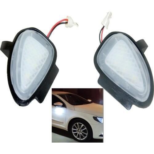 2x No Error Led Side Mirror Light For Volkswagen VW Golf 6 GTI Passat B7 Cabriolet Touran Accessories Led Courtesy Lights