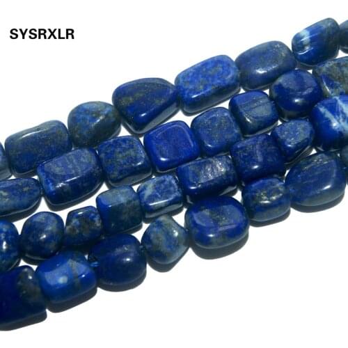 Free Shipping 5-12 MM Irregular Natural Stone Lapis lazuli Stone Beads For Jewelry Making DIY Bracelet Necklace Strand 15