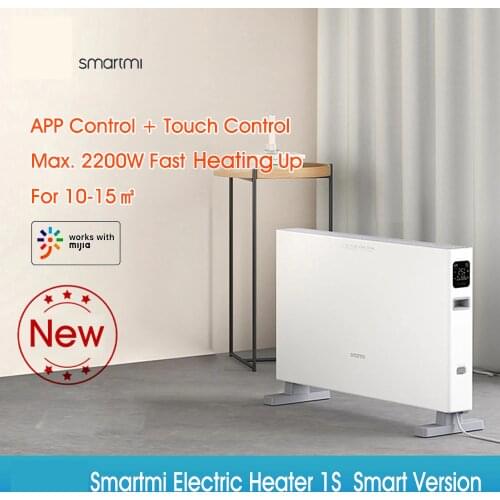 Smartmi Electric Heater 1S Heating Energizing Heating Mute Dual Security Protection Touch Control APP Remote Control 220V