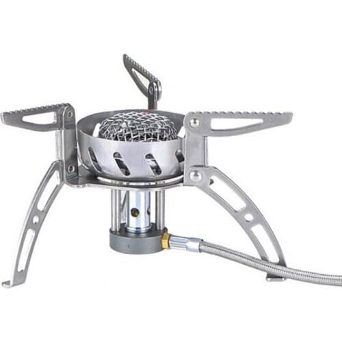 BRS windproof Gas Outdoor Camping Stove for Outdoor Survival Hiking Camping Picnic Equipment Split Gas Stove 2900W