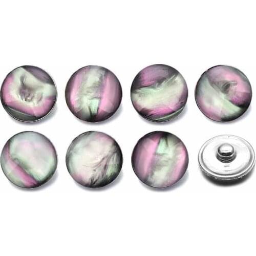 Hot Silicone 18mm Acrylic Resin Uneven Resin Snap Button 024 Fit Charm Interchangeable Bracelets Jewelry For Women Accessories