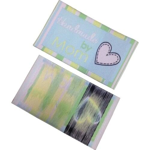 Customized Handmade By Mom Children Clothing Labels For Kids Garment Tags Custom Care Woven Label Personalized Clothing Tag