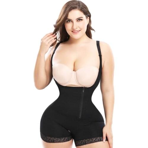 Waist trainer butt lifter shapewear Full body shaper women corrective underwear control tummy slimming underwear modeling strap