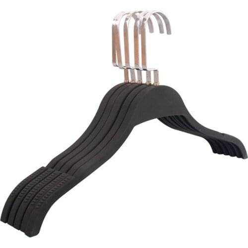 Paint Plastic Hanger Black Clothing Hanger Clothes Rack Store Coat Slippery Anti-shoulder Hanger Hook Store Garment Display