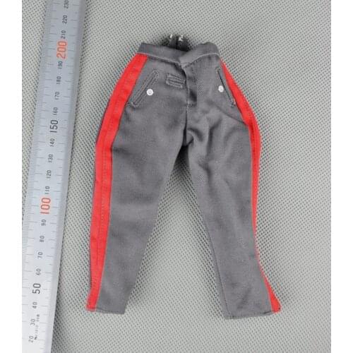 1/6 WWII German Officer Pants Breeches Models for 12''Figures Bodies Accessories Toys Gifts