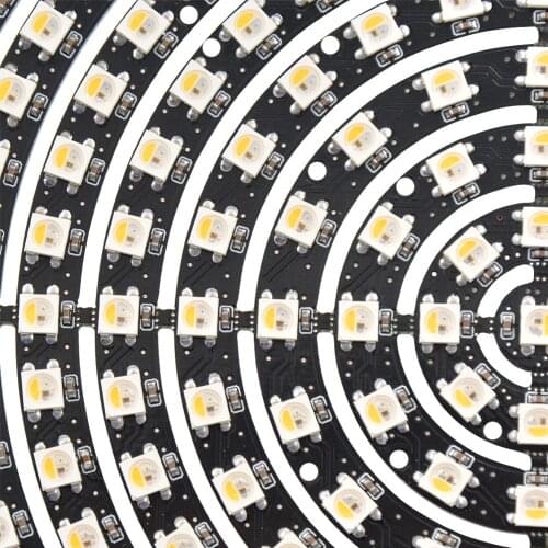 Mokungit 1 8 12 16 24 32 40 48 60 93 241 Bits LEDs SK6812 RGBW RGBWW SMD 2700-6500K LED Ring Light with Integrated Module DC5V