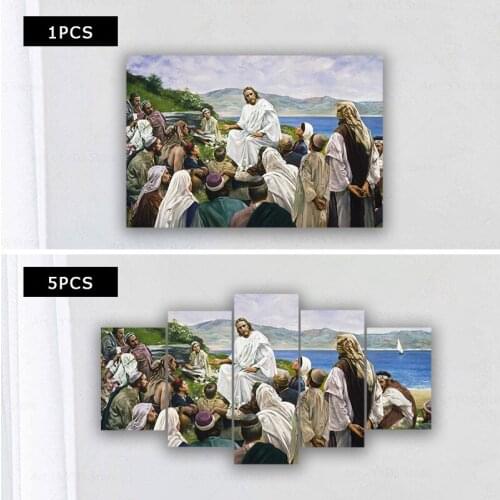 Artwork Canvas Painting Jesus Posters And Prints Wall Art Picture For Living Room Decor No Frame