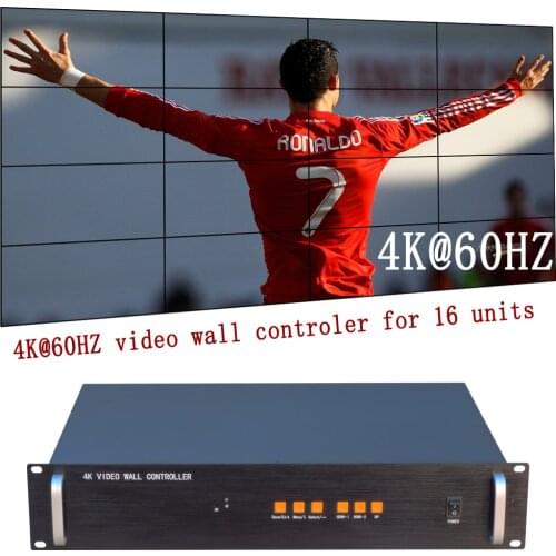 4K Video wall controller for 16 units,HDMI TV wall controller for 16 units, 16 LCD wall processor,supports 4K@60HZ signal input