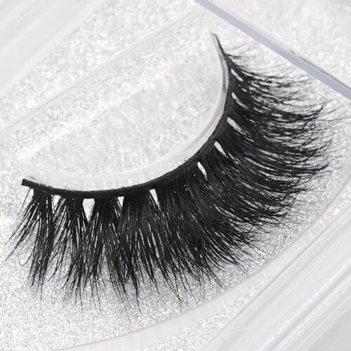 Mink Lashes 3D Mink Eyelashes Natural False Eyelashes 1 pair Handmade Cross Fake Eye Lashes Extension for Beauty Makeup
