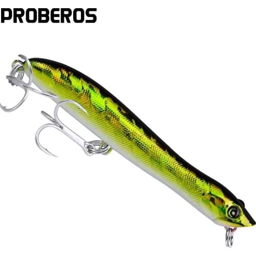 PROBEROS Hard Bait Popper Fishing Lures Artificial Baits 0.21oz-6g/3.29"-8.35cm Fishing Bait 8# Hooks Tackle