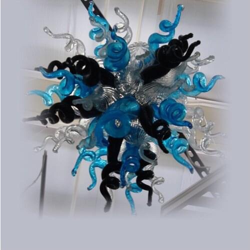 Selling Borosilicate Excellent Customer Made Chihuly Style 100% Hand Blown Murano Glass Chandelier Lamps Urban Design For Home