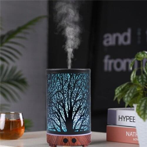 Essential Oil Diffuser Aromatherapy Humidifier Mini Ultrasonic Cool Mist Diffuser Waterless Auto Off LED Home Office SPA Yoga