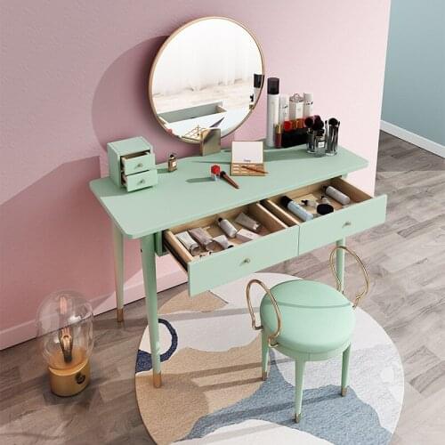 Light Luxury Dressing Table Bedroom Modern Simple Storage Cabinet Integrated Dressing Table Multifunctional Small Vanity Table