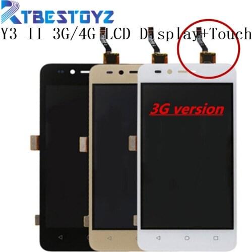 RTBESTOYZ 4.5" LCD Display Panel Screen For Huawei Y3 II LUA-L03 LUA-L21 + Touch Screen Digitizer Glass Sensor Assembly
