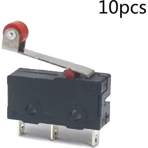 10 pcs/lot KW11 Pulley 250V 5A 3 Pin Bouton Poussoir Metal Interrupteur Micro Switch