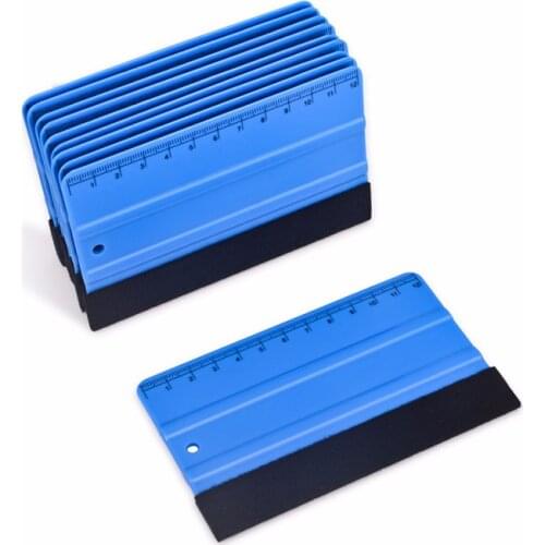 EHDIS 10pcs Carbon Film Measurement Scraper Squeegee Vinyl Car Sticker Wrapping Wiper Window Auto Exterior Part Tinting Tools