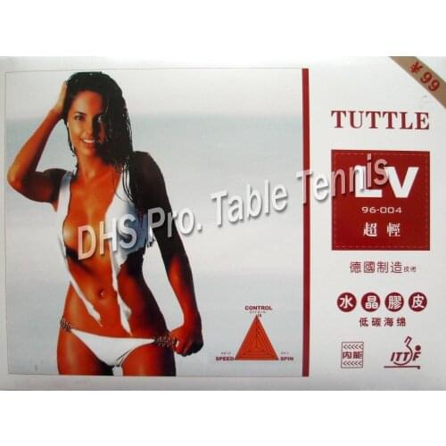 TUTTLE 96-004 Super Light Tension Pips-In Table Tennis Rubber With Sponge