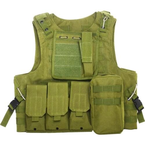Outdoor Tactical Waistcoat Combat Molle Military Multi Pockets Hunting Vest Oxford Airsoft Waregame Paintball Equipment
