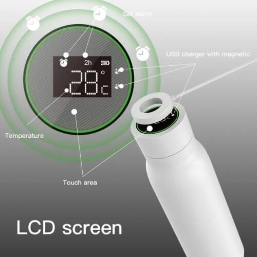 Tuya Smart Thermos Bottle Smart Home LCD Display Heat And Cold Preservation Milk Bottle Mobile Phone Timing Remind Hot Sale