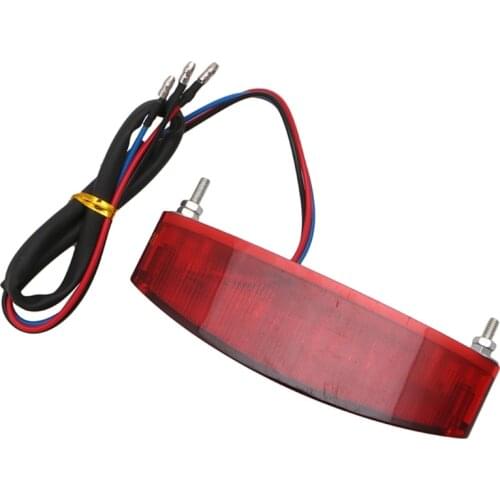 28 LED 12V Universal Motorcycle ATV Bike Brake Stop Running Tail License Light