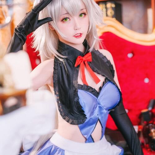 Game FGO Jeanne d'Arc Alter Cosplay Maid Costume Women Fate Grand Order Cosplay Jeanne d'Arc AlterCostume Halloween