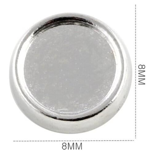 20Pcs/Lot Round Circle Alloy Floating Charms Hand-made DIY for Glass Lockets