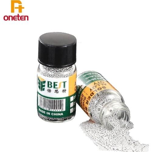 25000 pcs/Bottle Lead Tin Beads BST-505 Balls Reballing 0.2mm-0.65mm For IC Chip Soldering Accessories BGA Repair Tools