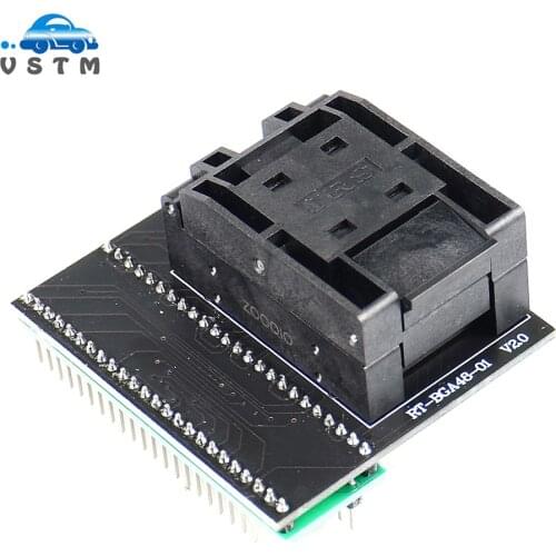 BGA48 Adapter RT-BGA48-01 For RT89H Programmer V2.0 Socket MX29GL640, S29GL064N Other Models NOR off-line Reading and Writing