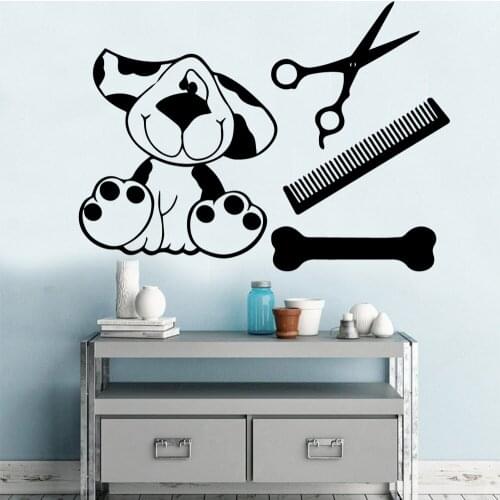 Free Shipping Dog Cutting Sticker Waterproof Vinyl Wallpaper Home Decor For Living Room Kids Room Decoration Accessories