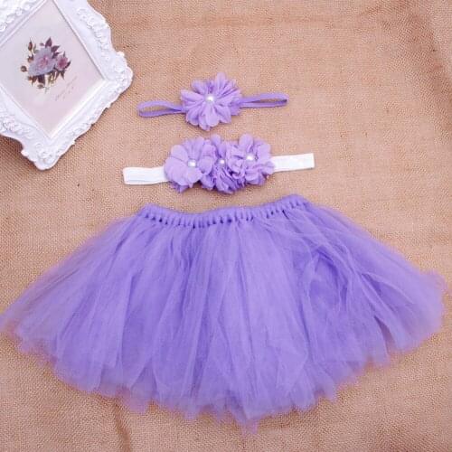 Baby Toddler Girl Flower Clothes+Hairband+Tutu Skirt Photo Prop Costume Outfits D0AF