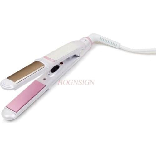 Electric splint hair straightener student hair curler does not hurt hair straight volume dual-use perm air bangs straight clip