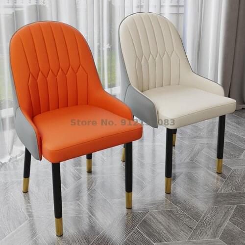 European style light luxury dining chair back chair hotel chair dining table and chair desk office chair nail makeup compute